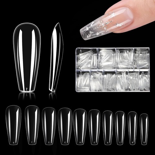 Trasparente unghie tips - trasparente, set