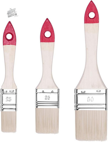 Set pennelli piatti - set, 3